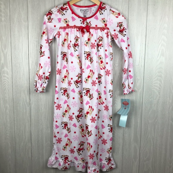 Rudolph Other - Rudolph holiday long sleeve nightgown ruffle